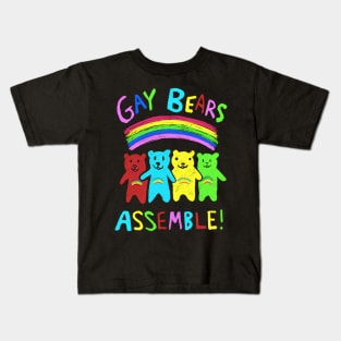 Gay Bears Assemble! Kids T-Shirt